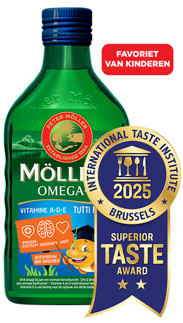 Möller's Omega-3 Huile de foie de morue Tutti Frutti - 250ml - Favori des enfants
