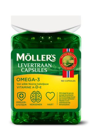 Möller's Oméga-3 Capsules d'huile de foie de morue - 160 capsules