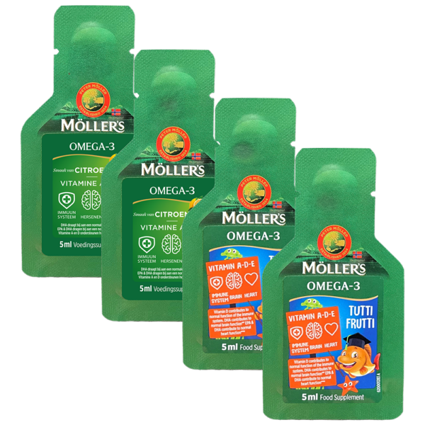 Kit d'essai Möller's Omega-3 4x 5ml